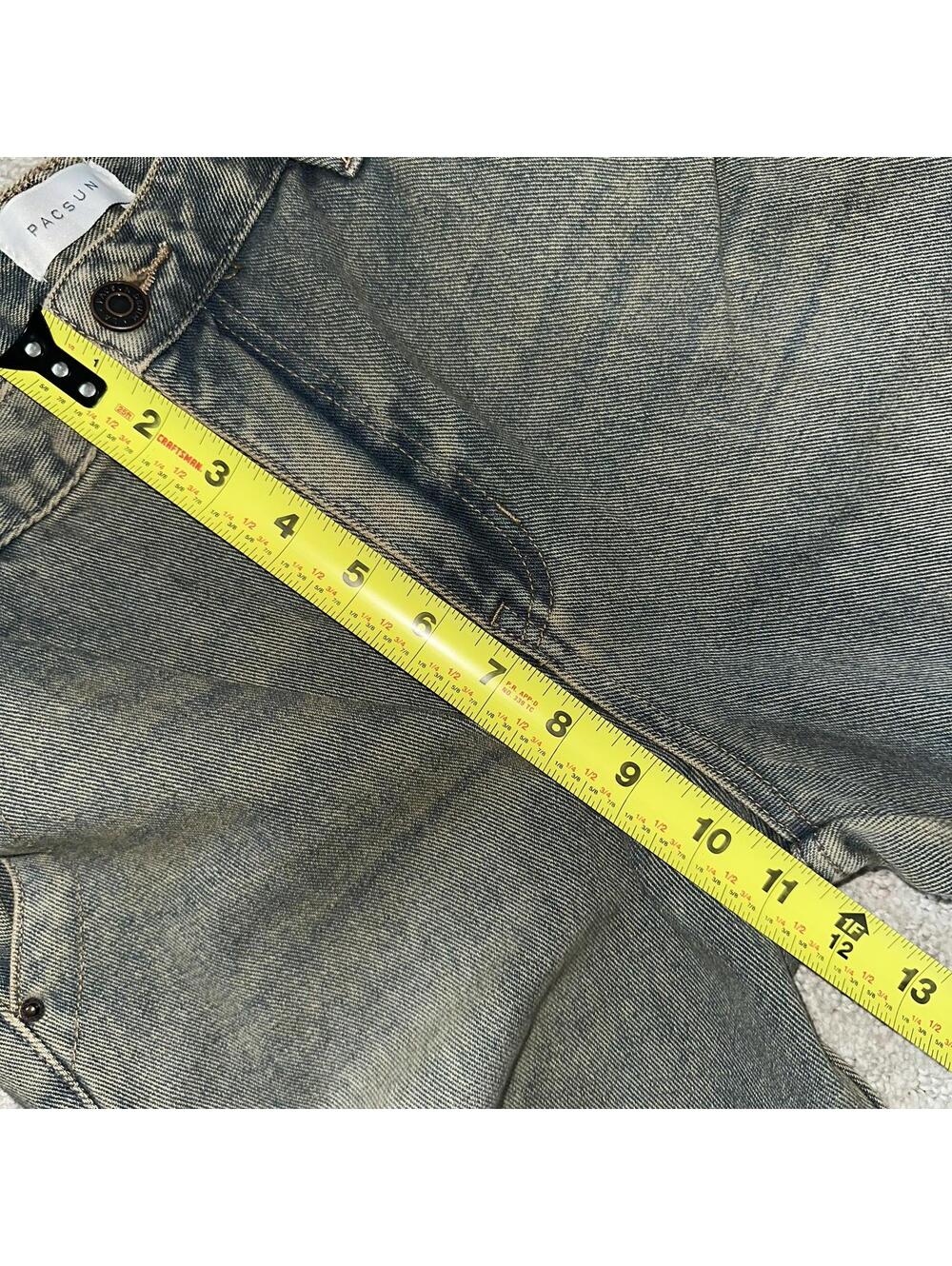 Pacsun Jessie High Waisted Baggy Carpenter Pants Medium Indigo NWT Brooks Sz 27 - Picture 6 of 7